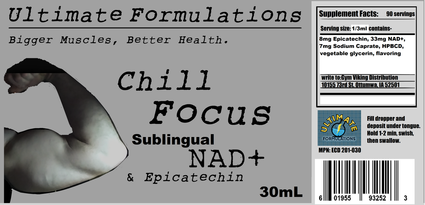 Chill Focus: Complexed Sublingual Epicatechin and NAD+