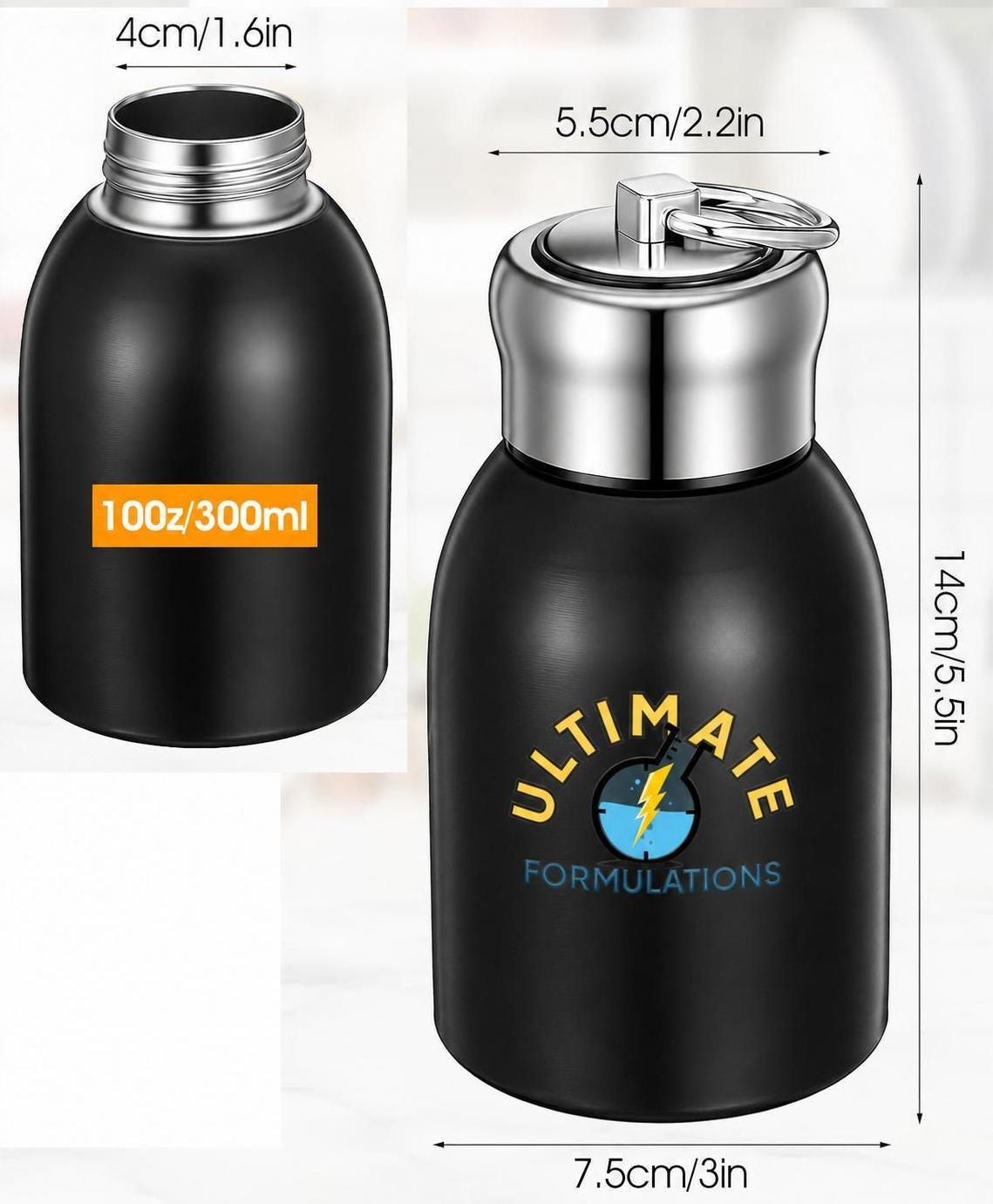 Complexing Bottle- stainless, double-walled