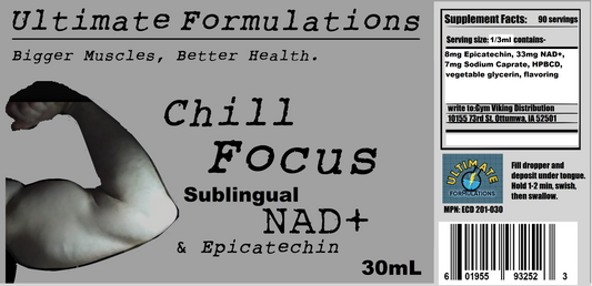 Chill Focus: Complexed Sublingual Epicatechin and NAD+