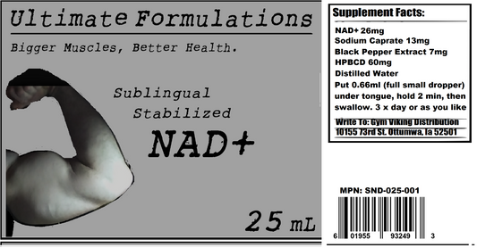 Sublingual Stabilized NAD+